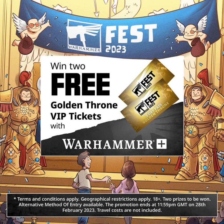 Win VIP Golden Throne Tickets to Warhammer Fest With Warhammer+.