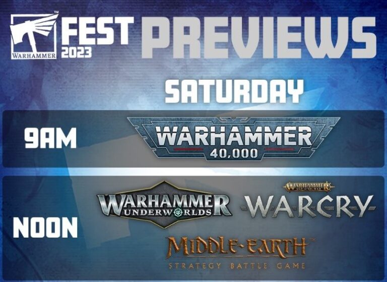 Warhammer Fest 2023 Previews