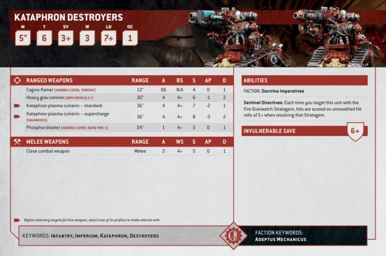 Warhammer 40K Kataphron Destroyers