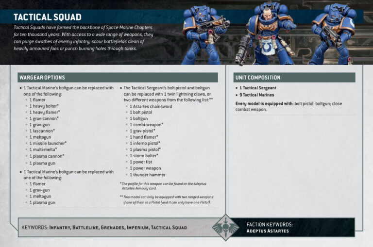 Warhammer 40K Tactical Squad