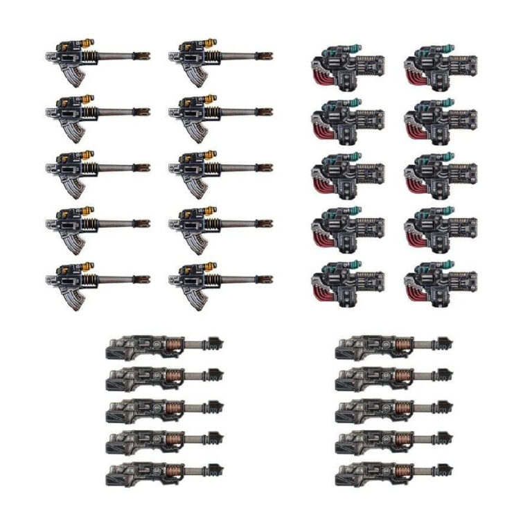 Heavy Weapons Upgrade Set – Volkite Culverins, Lascannons, and Autocannons Set