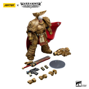 Imperial Fists Rogal Dorn, Primarch of the Vllth Legion Action Figure Accessories Including Chain Sword, Bolt Pistol, Frag Grenades, Jet Pack, Base Warhammer The Horus Heresy JOYTOY