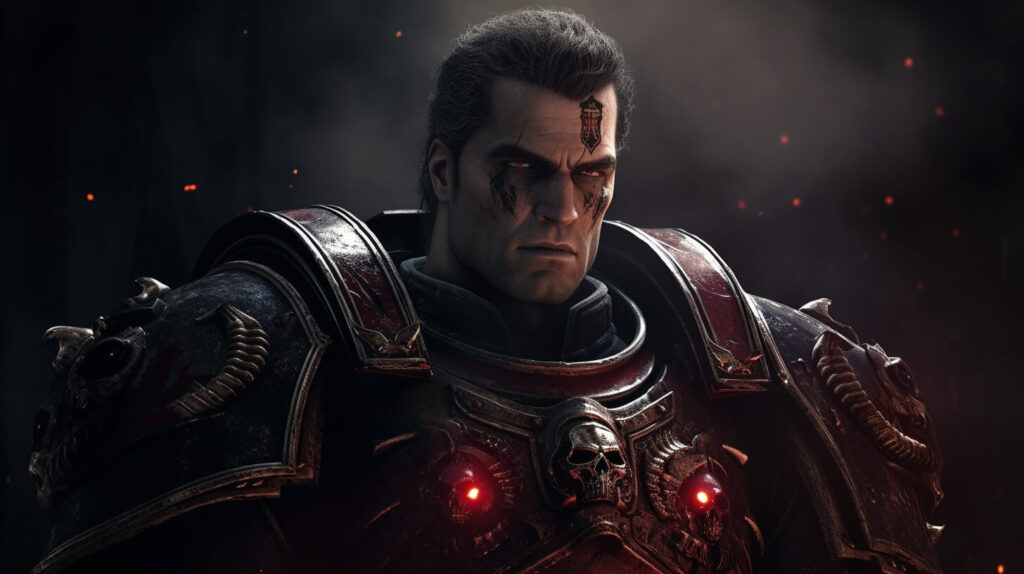 Hentry Cavill as a Corrupted Chaos Space Marine