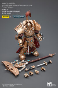 Adeptus Custodes Vexilus Praetor in Allarus Terminator Armour Phelam Tolguror - Box Contents