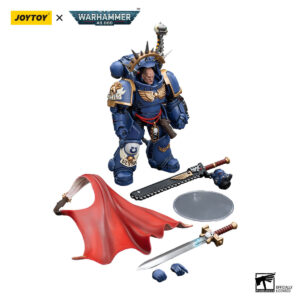 Ultramarines Captain in Gravis Armour Action Figure Contents