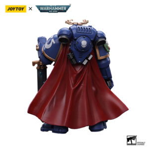 Ultramarines Primaris Captain with Power Sword and Plasma Pistol Action Figure Back View