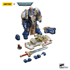 Ultramarines Primaris Captain with Relic Shield and Power Sword Action Figure Contents