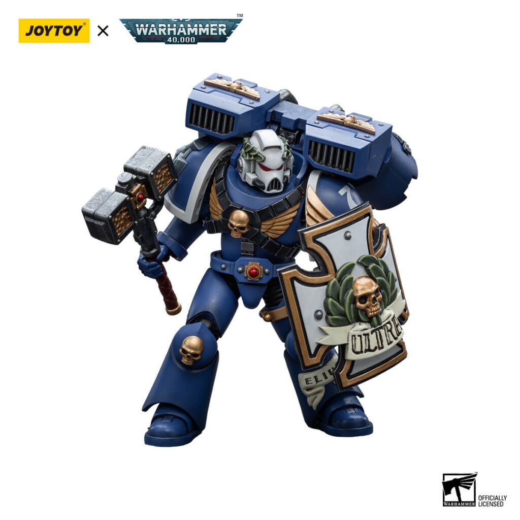 Ultramarines Vanguard Veteran with Thunder Hammer and Storm Shield Action Figure