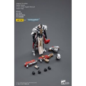 Adepta Sororitas Battle Sisters Order of the Argent Shroud Sister Vitas Action Figure Contents