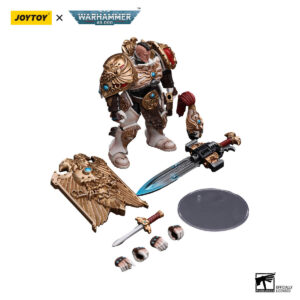 Adeptus Custodes Solar Watch Custodian Guard with Sentinel Blade and Praesidium Shield Action Figure Contents