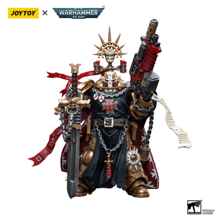 Black Templars High Marshal Helbrecht Action Figure Front View