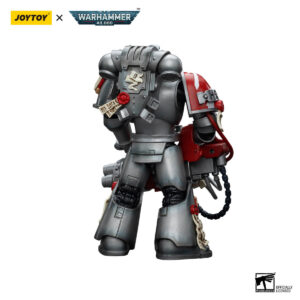 Grey Knight with Psilencer Action Figure Back View