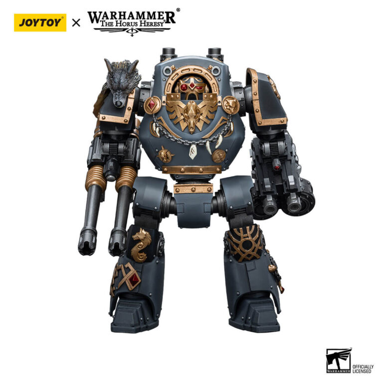 Space Wolves Contemptor Dreadnought with Gravis Bolt Cannon Action Figure Front View