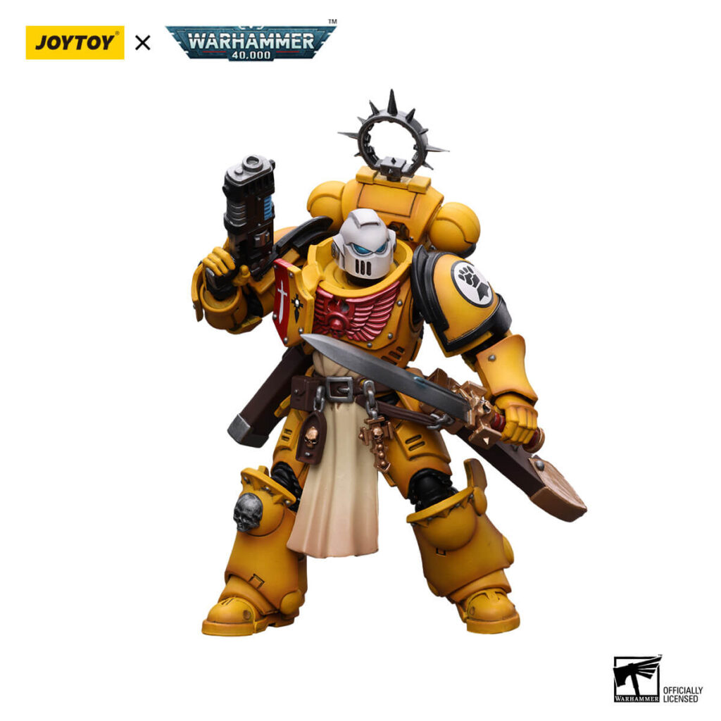Imperial Fists Bladeguard Veteran Action Figure Front View