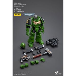 Salamanders Assault Intercessors Sergeant Krajax Action Figure Contents