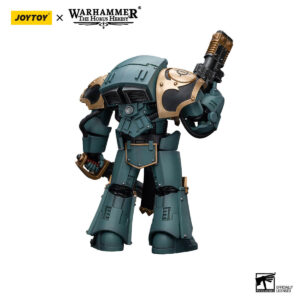 Sergeant with Volkite Charger and Power Sword Action Figure Back View