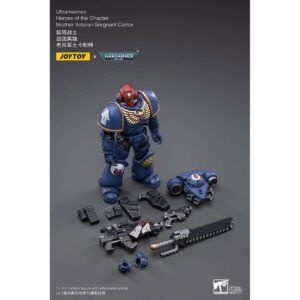 Ultramarines Heroes of the Chapter Brother Veteran Sergeant Castor Action Figure Contents