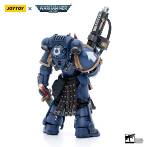 Ultramarines Intercessor Veteran Sergeant Brother Aeontas Action Figure Back View