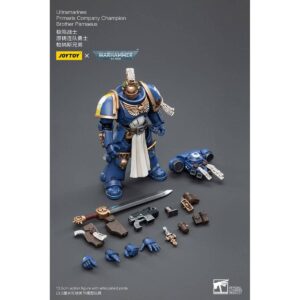 Ultramarines Primaris Company Champion Brother Parnaeus Action Figure Contents