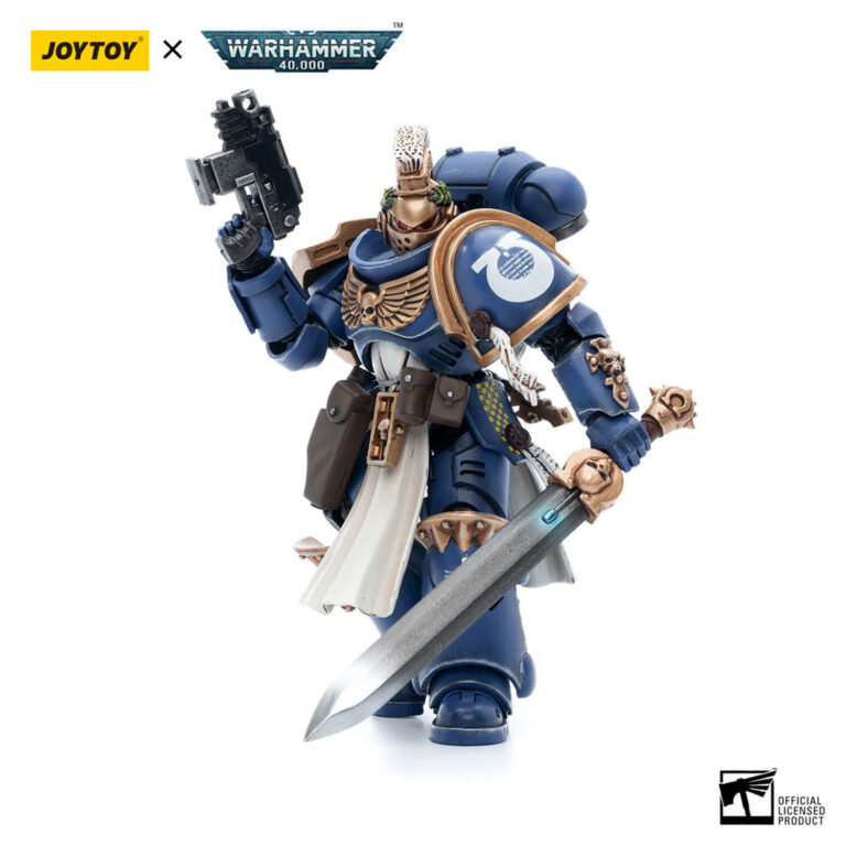 Ultramarines Primaris Company Champion Brother Parnaeus Action Figure Front View