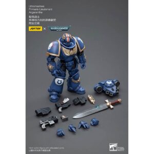 Ultramarines Primaris Lieutenant Argaranthe Action Figure Contents