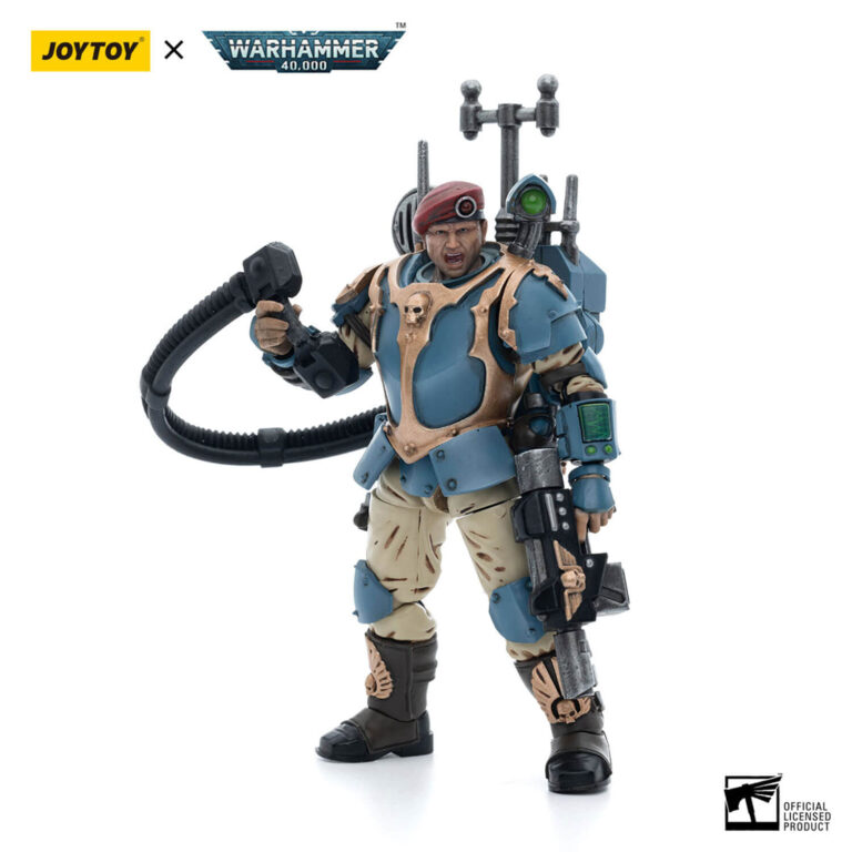 Astra Militarum Tempestus Scions Command Squad 55th Kappic Eagles Vox Operator Action Figure Front View