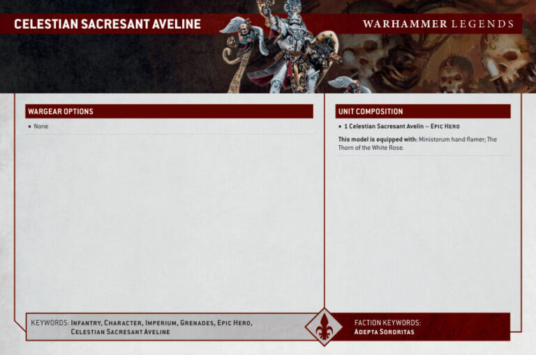 Celestian Sacresant Aveline, A Multipart W40K Adepta Sororitas Model ...