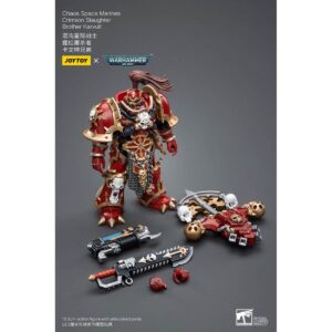 Chaos Space Marines Crimson Slaughter Brother Karvult Action Figure Contents