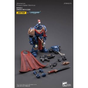 Primaris Captain Sidonicus Action Figure Contents