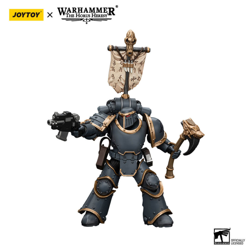 Space Wolves Grey Slayer with Legion Vexilla Action Figure