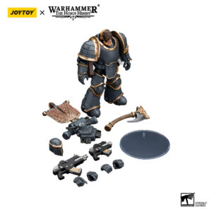 Space Wolves Grey Slayer with Legion Vexilla Action Figure Contents