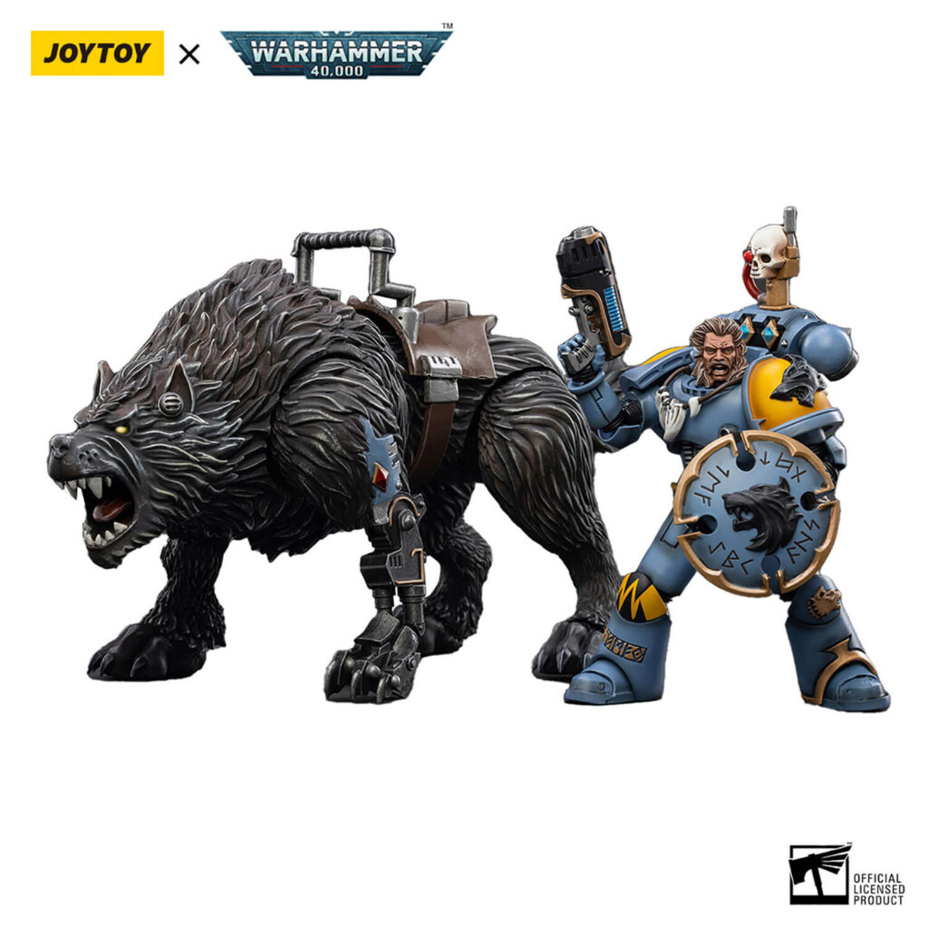 Space Wolves Thunderwolf Cavalry Frode Action Figure Front View