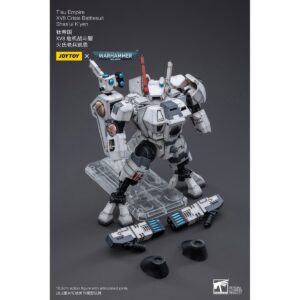 T'au Empire Xv8 Crisis Battlesuit Shas'ui K’yen Action Figure Contens