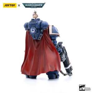 Ultramarines Captain With Master-crafted Heavy Bolt rifle Action Figure Back View