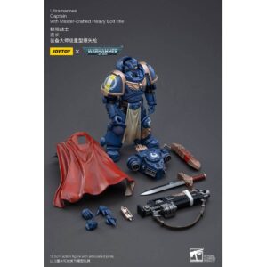 Ultramarines Captain With Master-crafted Heavy Bolt rifle Action Figure Contents