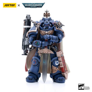 Ultramarines Captain With Master-crafted Heavy Bolt rifle Action Figure Front View