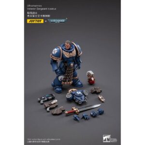 Ultramarines Veteran Sergeant Icastus Action Figure Contents