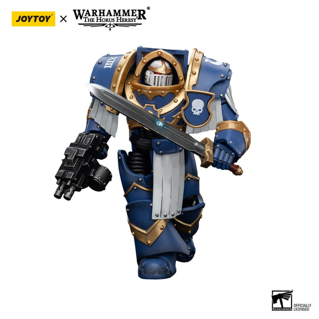 Ultramarines Cataphractii Sergeant with Power Sword Action Figure