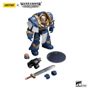 Ultramarines Cataphractii Sergeant with Power Sword Action Figure Contents