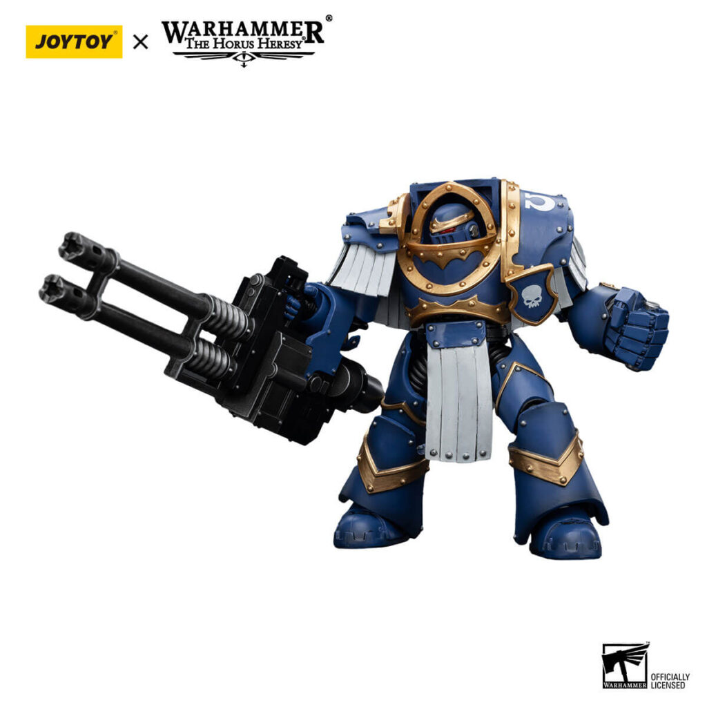 Ultramarines Cataphractii Terminator with Reaper Autocannon Action Fiugure