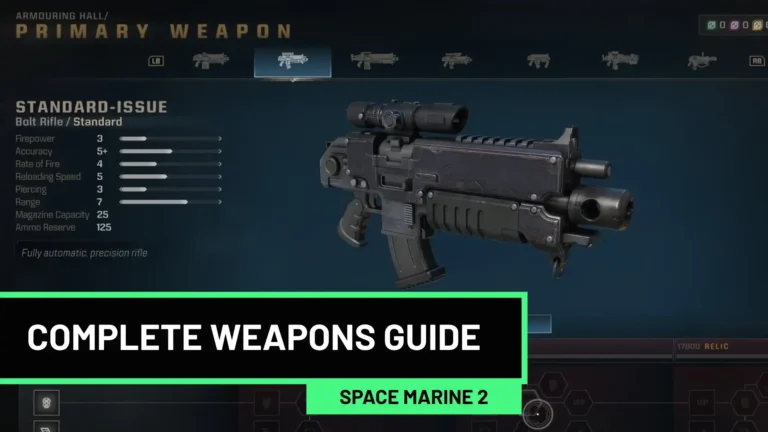 Space Marine 2 Weapons Guide and List