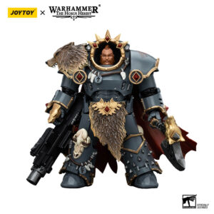 Space Wolves Hvarl Red-Blade Action Front View