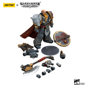 Space Wolves Legion Praetor with Power Axe and Combat Shield Action Figure Contents