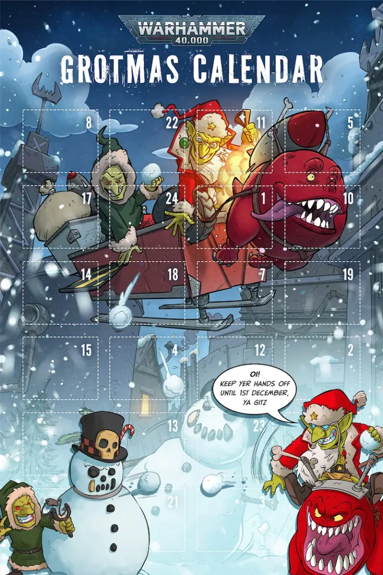 Games Workshop Announces Grotmas Calendar with Daily Warhammer 40K Content