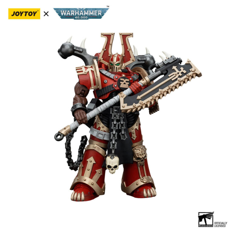 World Eaters Khorne Berzerker Eviscerator Chainaxe Action Figure Front View