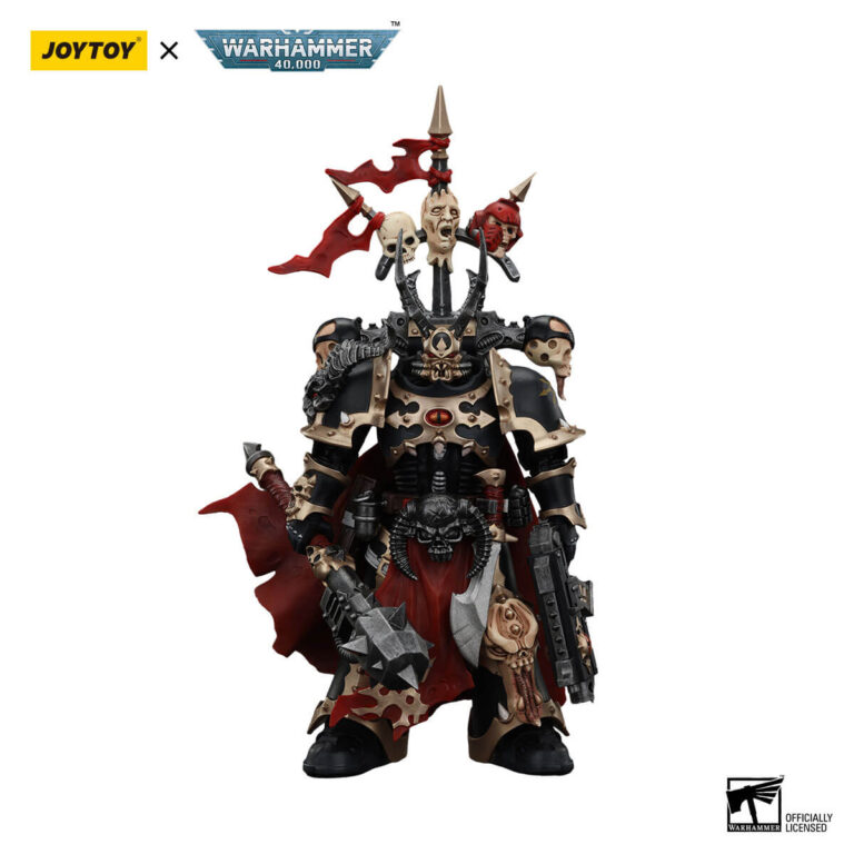 Chaos Space Marines Black Legion Chosen With Champion with Bolter and Power Mau Action Figure Front View