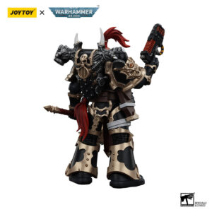 Chaos Space Marines Black Legion Chosen With Plasma Pistol and Power Axe Action Figure Back View